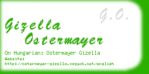 gizella ostermayer business card